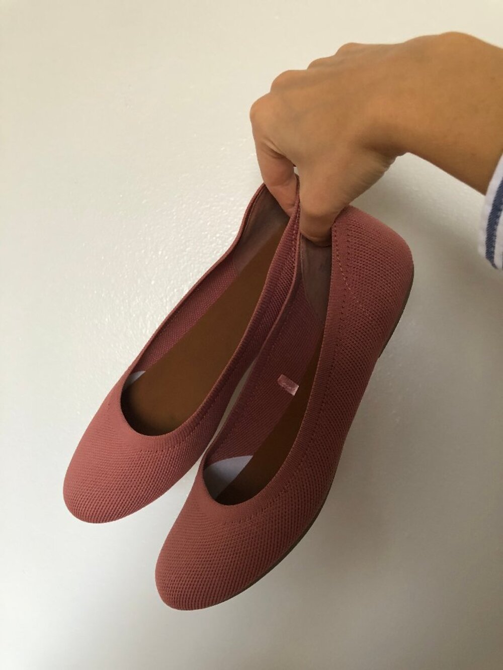 Mixit Callie Womens Pink Round Closed Toe Ballet Flats - Size 7